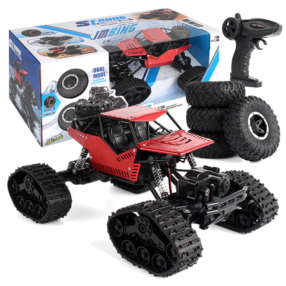 

1/16 2.4GHz RC Car Alloy Off-road Buggy 4WD 15km/h High Speed Vehicle Remote Control Climbing Car For Boys Gifts