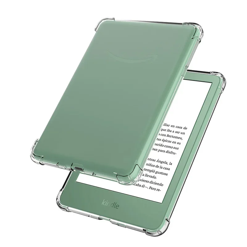 For Kindle 6 inches 2024 Transparent TPU Soft Back Cover for Kindle 6” 2022 Protective Shell Funda for Kindle K11/K12/C2V2L3