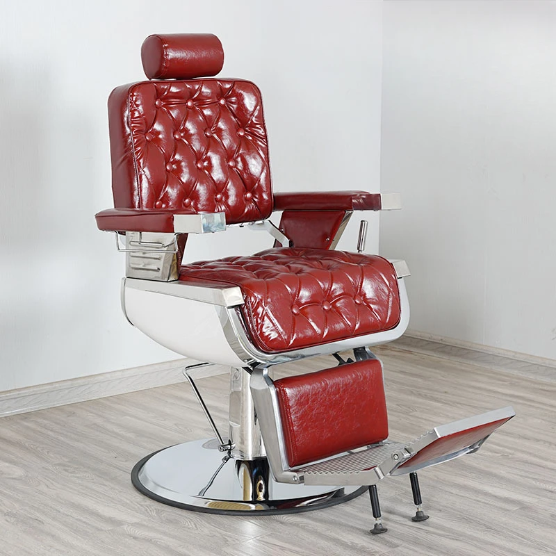 Aesthetics Swivel Barber Chair Pedicure Beauty Salon Stool Furniture Barber Chairs Men Professional Makeup Reclining Cadeira