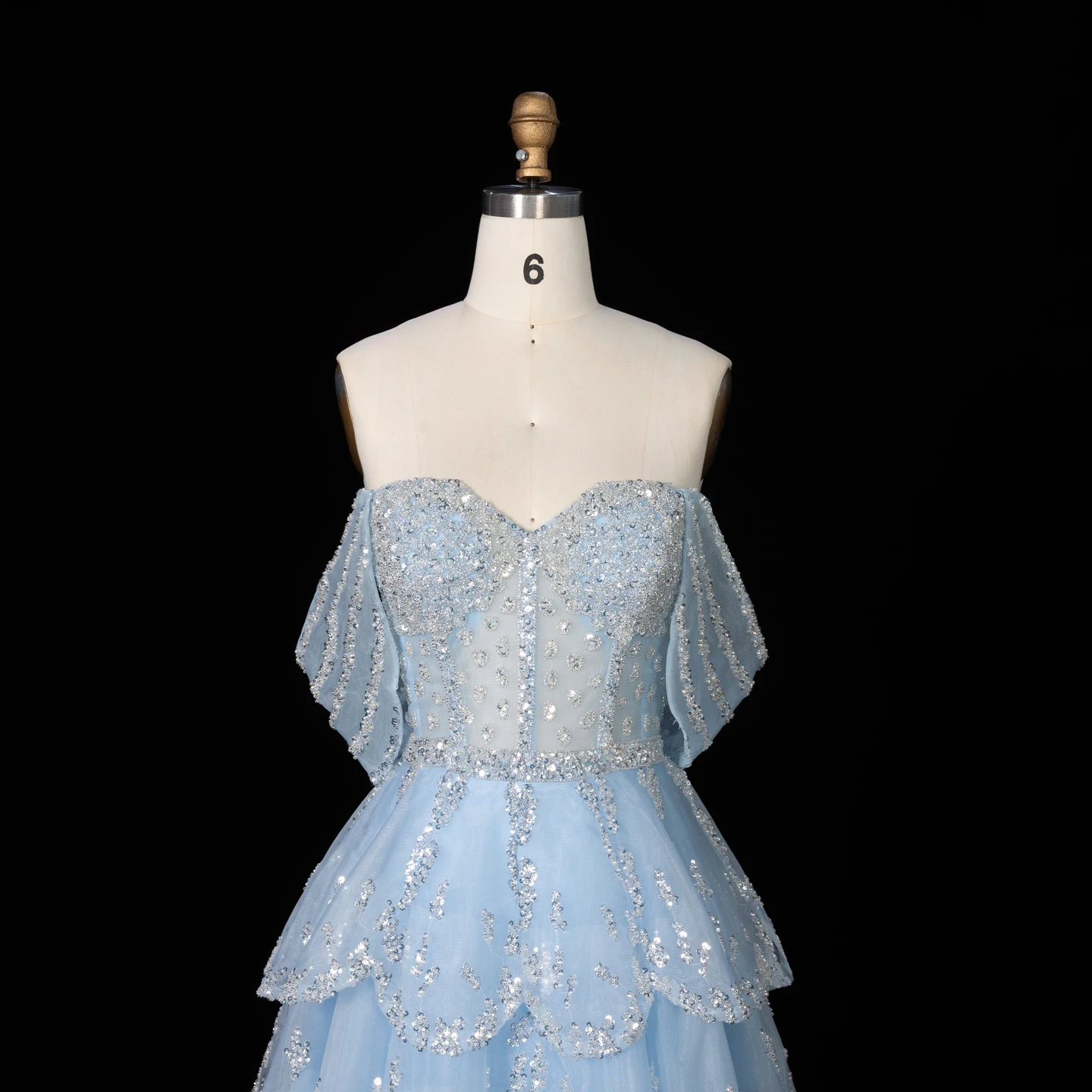 Sharon Said Luxuriöses Rüschen-Ballkleid in Rosa, Elegantes Gelbes Abendkleid, Formelles Ballkleid 2026 für Damen, Hochzeitsfeier, SS612, Maßanfertigung – Detail 8