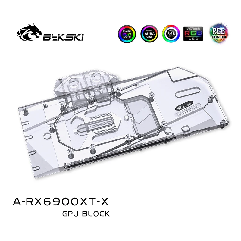 Bykski Wasser Block verwenden für AMD RX6900XT 6800XT Referenz Edition GPU Karte/Volle Abdeckung Kupfer Kühler Block /A-RGB auf lager