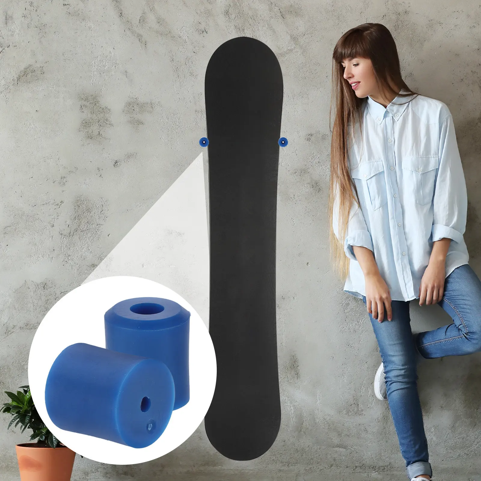 

Комплект из 2 настенных кронштейнов для лыж и сноубордов, вертикальные вешалки для хранения, с расширительными винтами, прочный органайзер-держатель для лыж и сноубордов