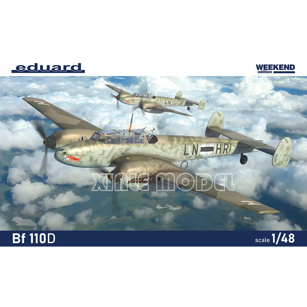 

Eduard Plastic Assembled Aircraft Model Kit 8409 Bf 110D Weekend Edition 1/48