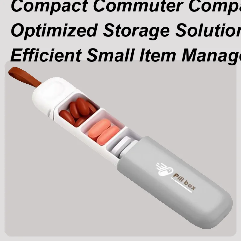 Pastillero pequeño de bolsillo con 3 compartimentos, suplemento pequeño, contenedor de almacenamiento de aceite de pescado para ancianos, padre, madre y niños