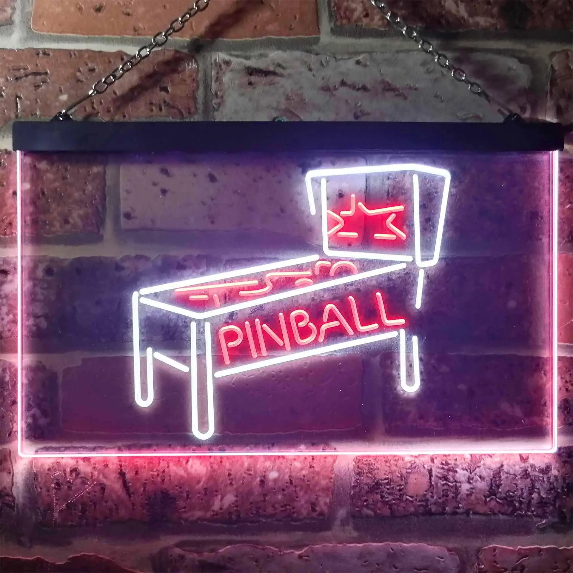 Pinball Machine Dual Color Led Neon Sign st6-i3306