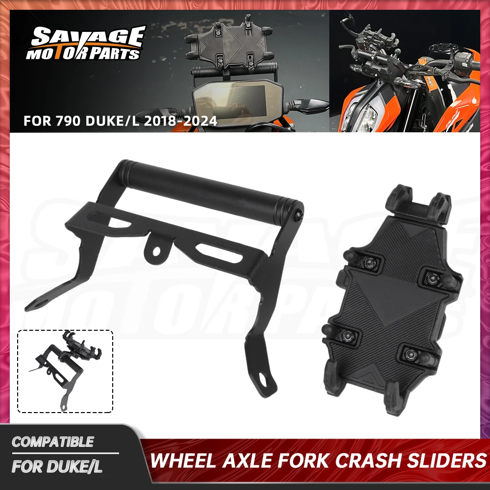 

Cellphone Phone GPS Navigation Mount For 790 Duke/L 2018-2024 Motorcycle Handlebar Bar Extension Stand Mobile Phone Holder