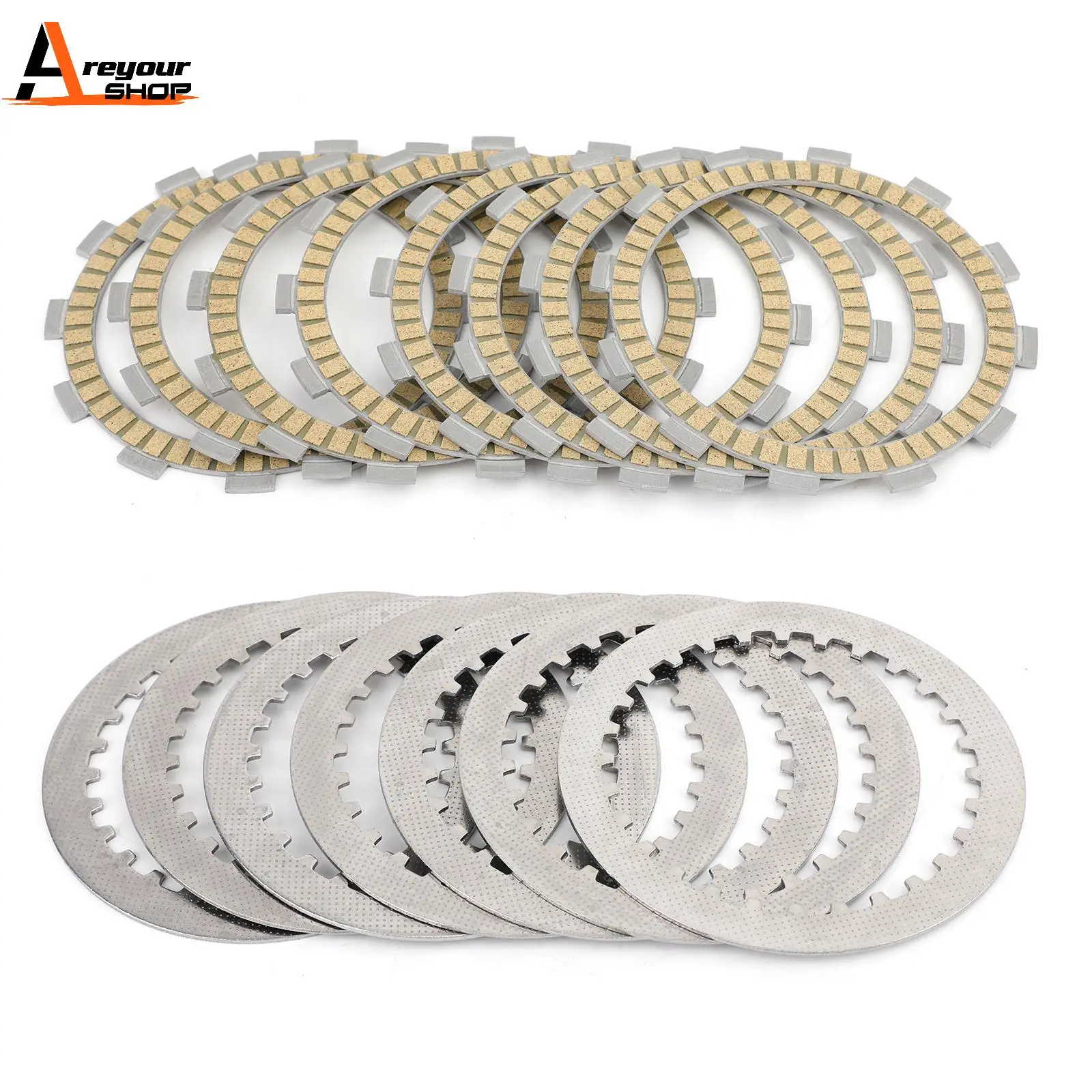 

Areyourshop for Suzuki GSF600 Bandit GSX-R750 1985-1999 GSX650 ST/SV/SW/SX GSF 600 Clutch Kit Steel & Friction Plates