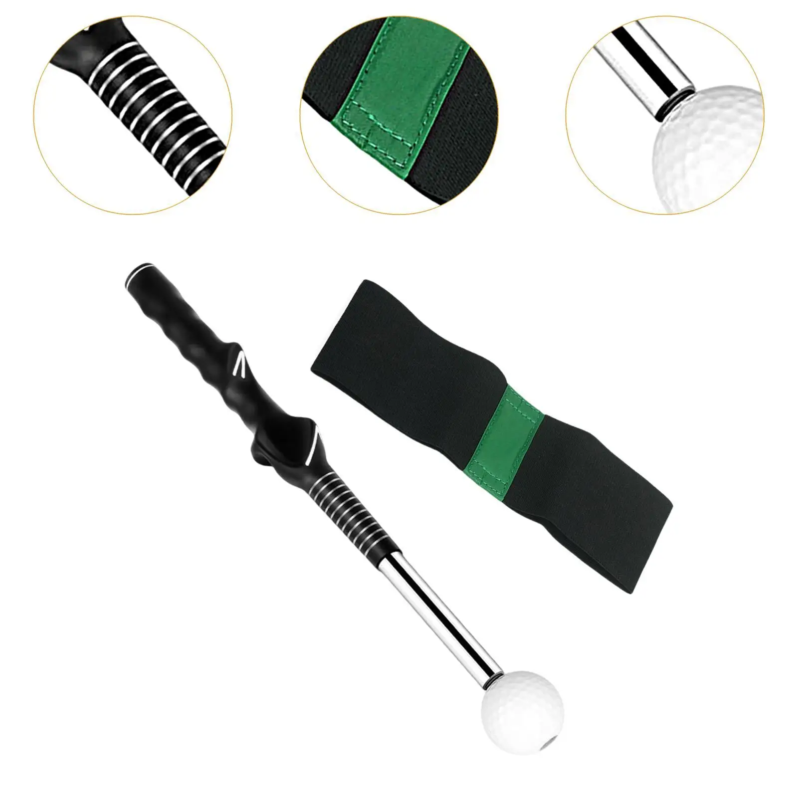 Telescopic Warm up Stick ท่าทางที่ถูกต้องผู้ใหญ่อุปกรณ์กันลื่น Golf Swing Trainer สําหรับความแข็งแรงความเร็วความยืดหยุ่น Rhythm Tempo