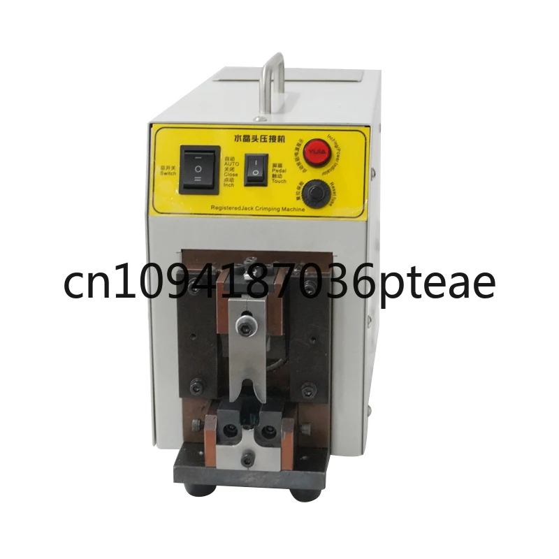 

Semi-automatic Network Cable Connector Cat6 Ethernet Cable Ends Registered Jack Connector Crimping Machine