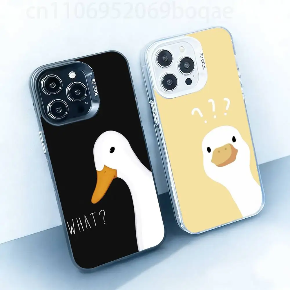 

Dopey goose White Shockproof Phone Case For iPhone 17,16,15,14,13,12,11,Pro,XS,Max,Plus,Mini,SE