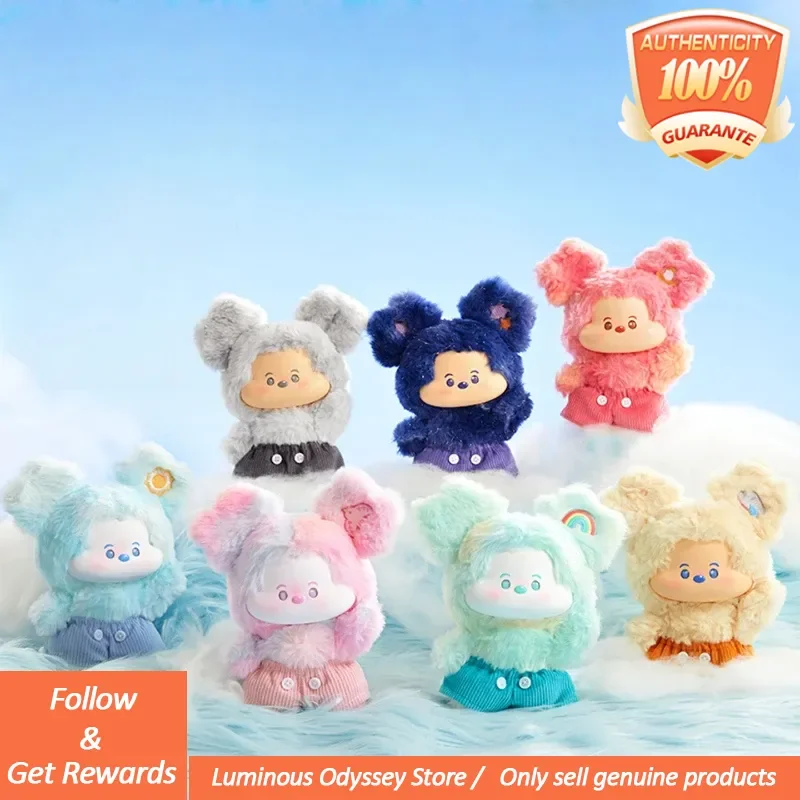 Подлинная серия «Микки в облаках», слепая коробка, виниловая сумка для лица, подвеска, куклы, модные игрушки, украшение, загадочная коробка, кавайный подарок