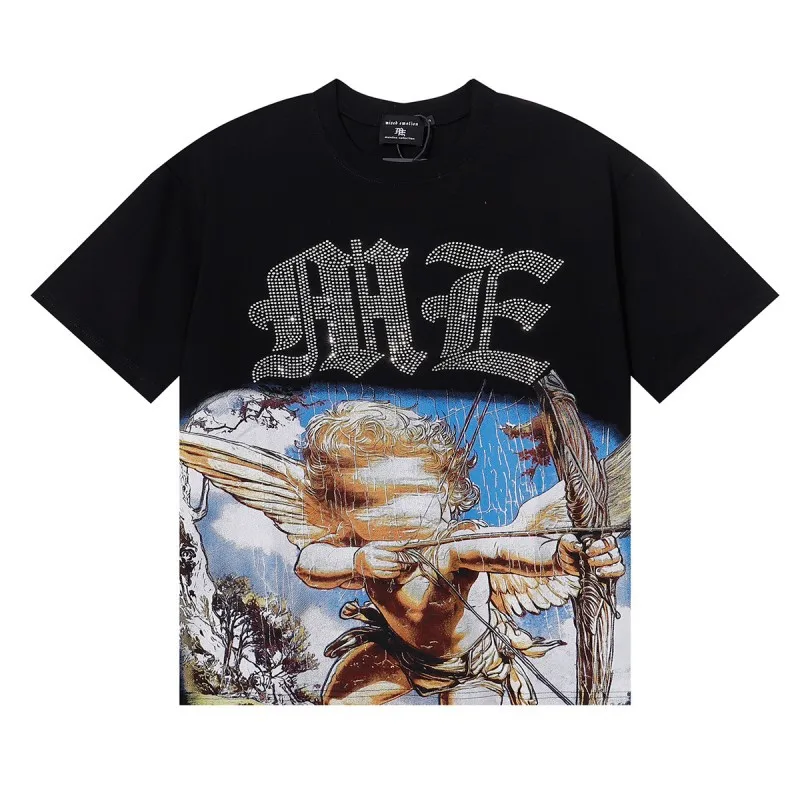 

Men Alien Octopus Hot Diamond Angel Short Sleeve Full Print T-Shirt TEES Tops