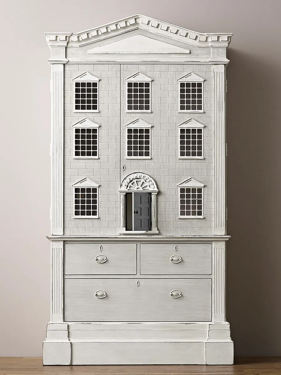 French, vintage, solid wood bookcase, American, bookshelf, household, dust locker, study
