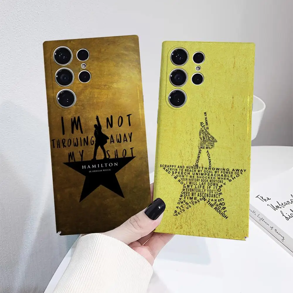 

H-Hamilton Musical Lyrics Phone Case For Samsung S25 Film Shell GalaxyS24Ultra 23plus S22 21 A56 36 26 16 Luxury Cover