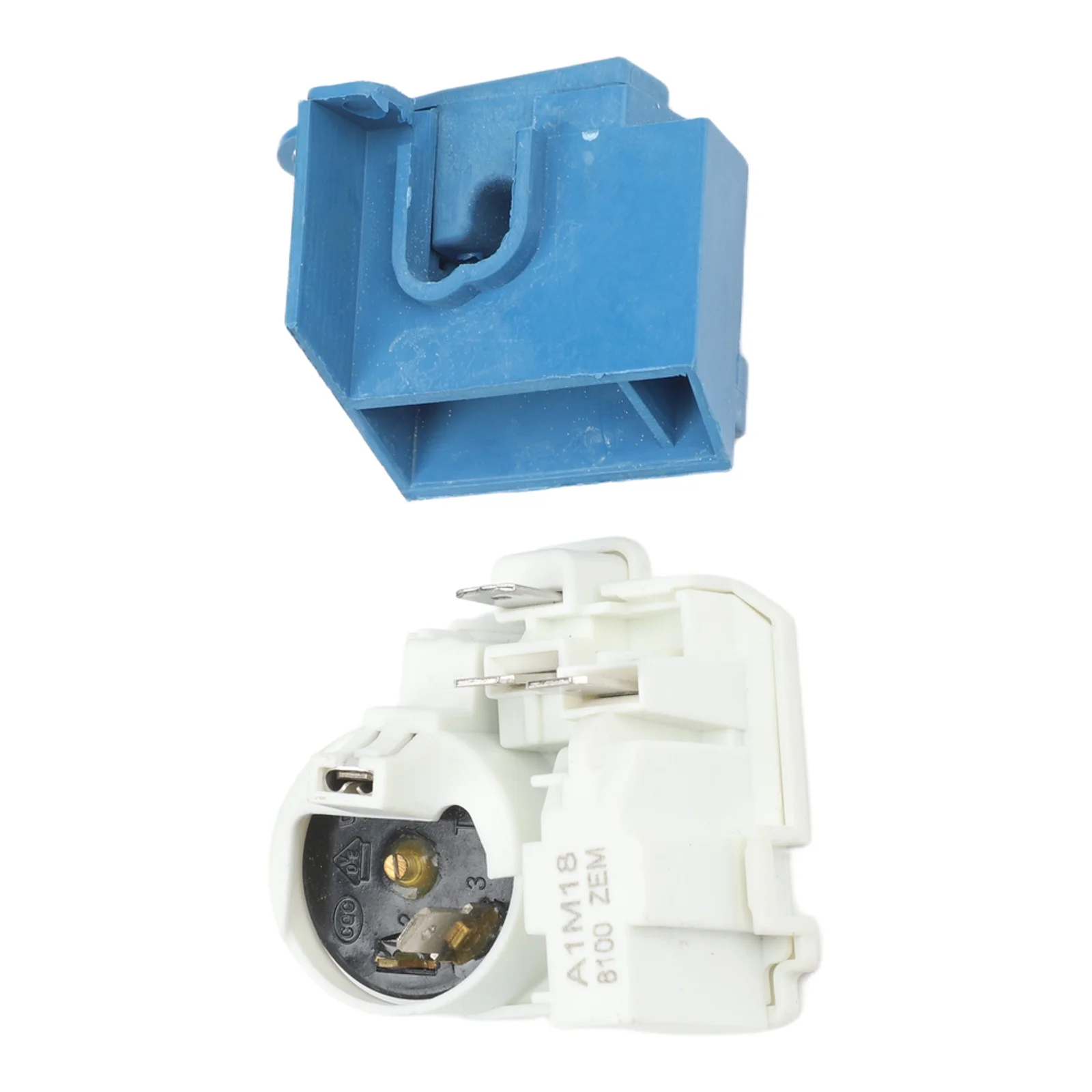 8100ZEM Combined Compressor Starter Unit with PTC Starter and Protector Compatible with Most Refrigerator Models