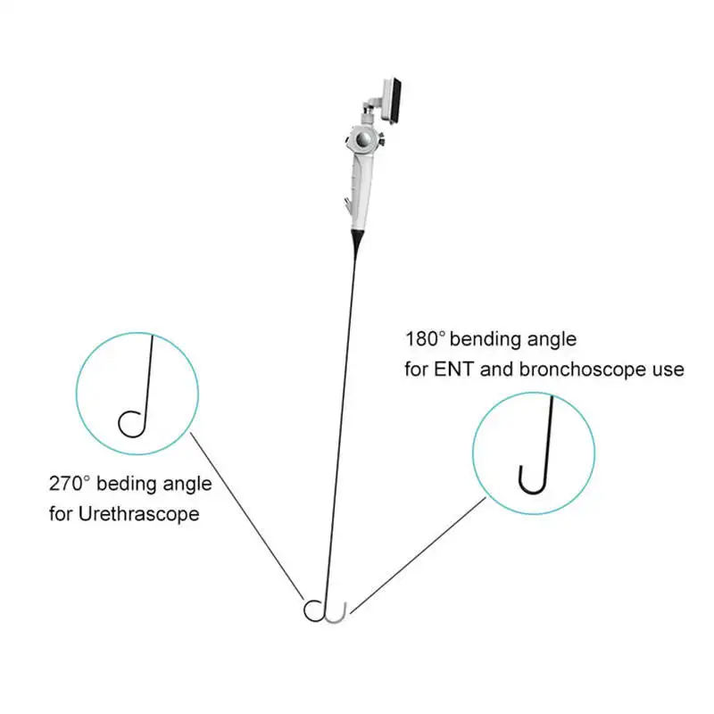 Medical Flexible Laryngoscope Bronchoscopy Ent Video Endoscope with screen