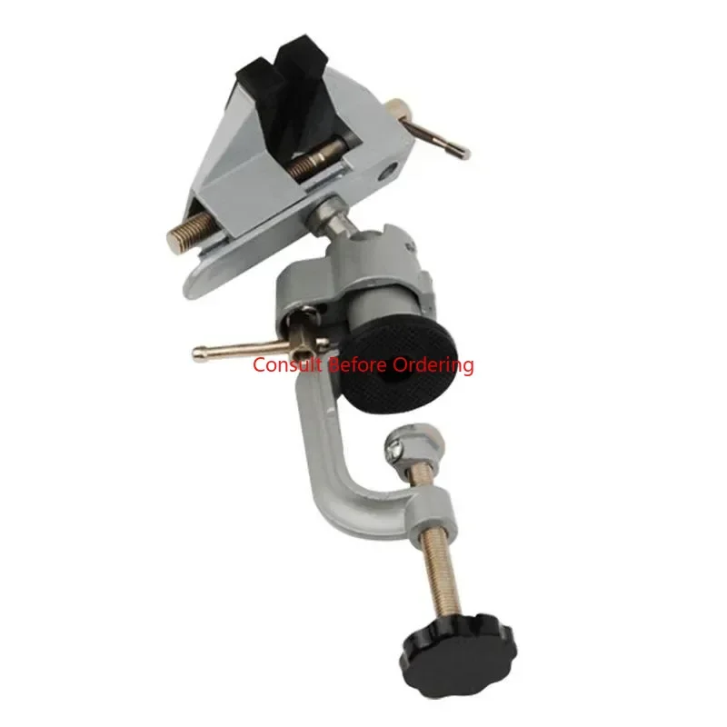 ขาตั้งสว่านแบบหนีบ พร้อมที่จับสว่านไฟฟ้า อุปกรณ์เสริมสำหรับเครื่องเจียรขนาดเล็ก แบบหมุนได้