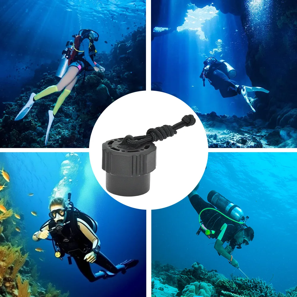 Scuba Diving Tank Valve Dust Plug Threaded First Stage Valve Cover Easy To Use Protector Cap for Din 1ST Stage Regulator