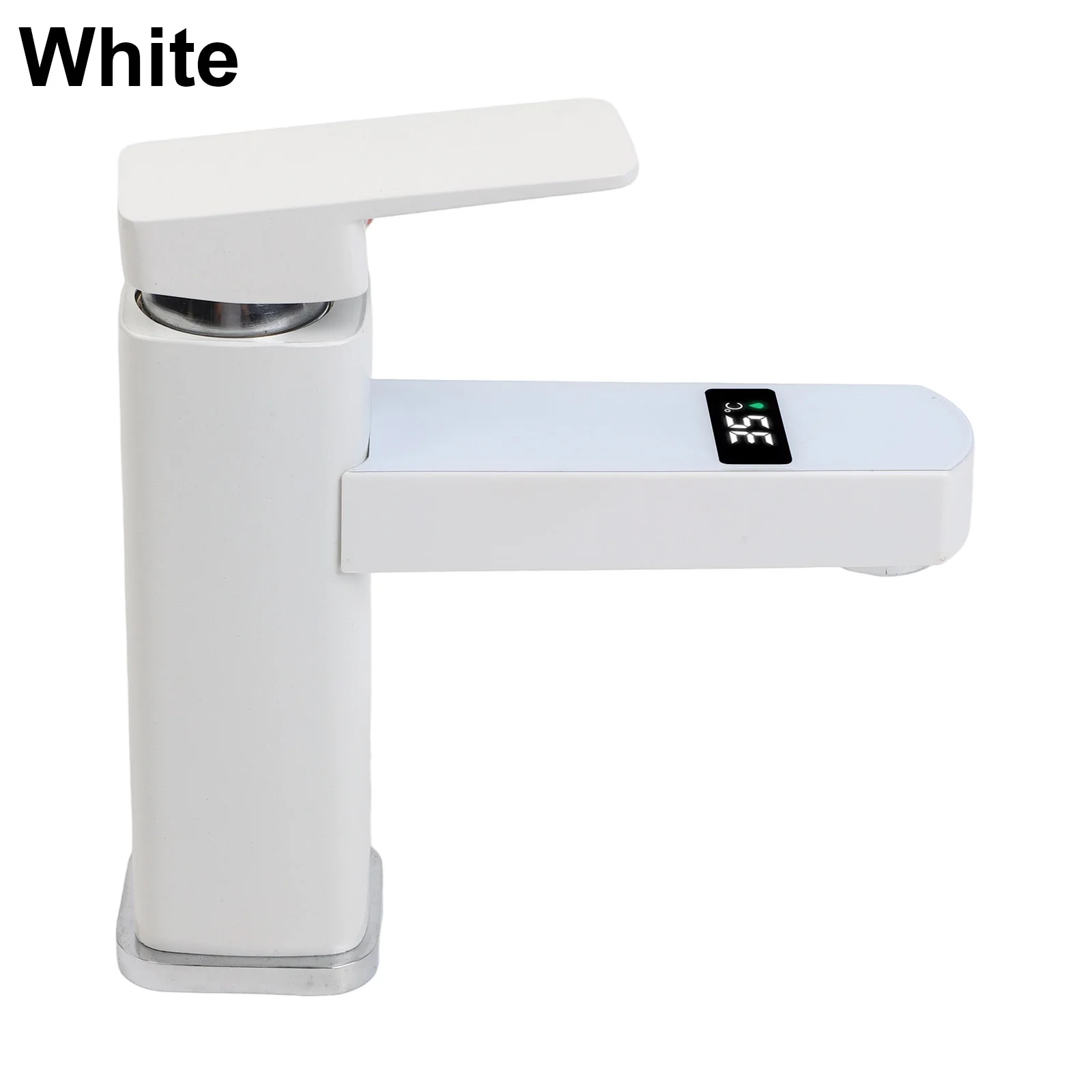 User Centric Digital Basin Faucet With Built In LED Screen To Accurately Display Water Temperatures At All Times