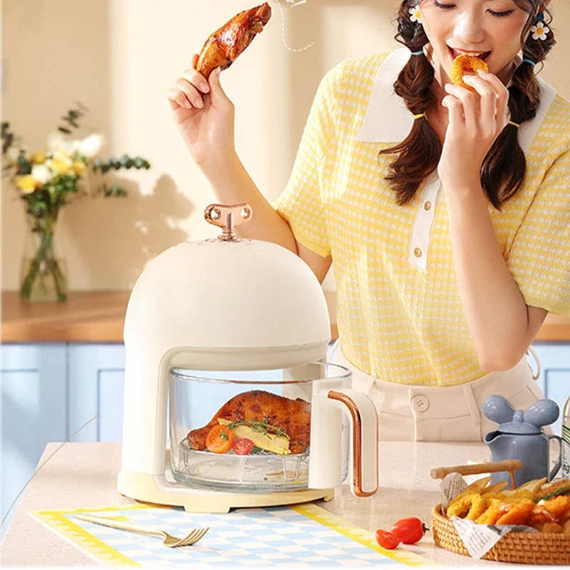 Kitchen Appliances Air Fryer KZ02 Transparent Visible Home New Multi-functional Steam Glass Air Fryer 220V