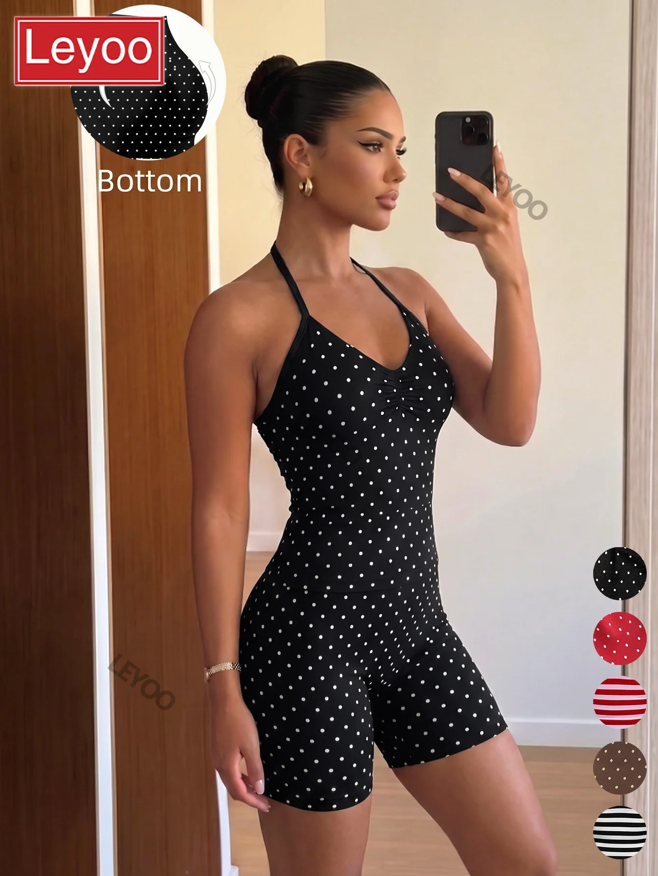 Yoga set, high waisted sports and fitness shorts set, women's running, neck hanging bra, quick drying fitness suit, 2026 new