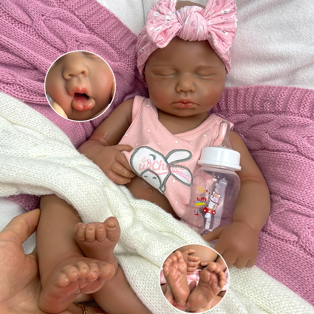 

20-дюймовая утяжеленная реалистичная кукла Loulou с открытым ртом, полностью твердая силиконовая кукла Reborn для мальчиков и девочек для ухода за деменцией