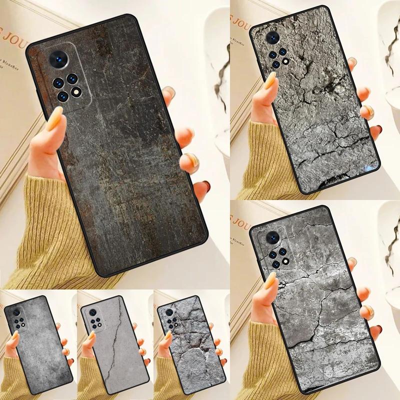 Concrete cracked stone Texture print Case For Samsung Galaxy S24 Plus S23 S20 S21FE Lite S22 Ultra Note 20 S8 S9 S10 Phone Coque