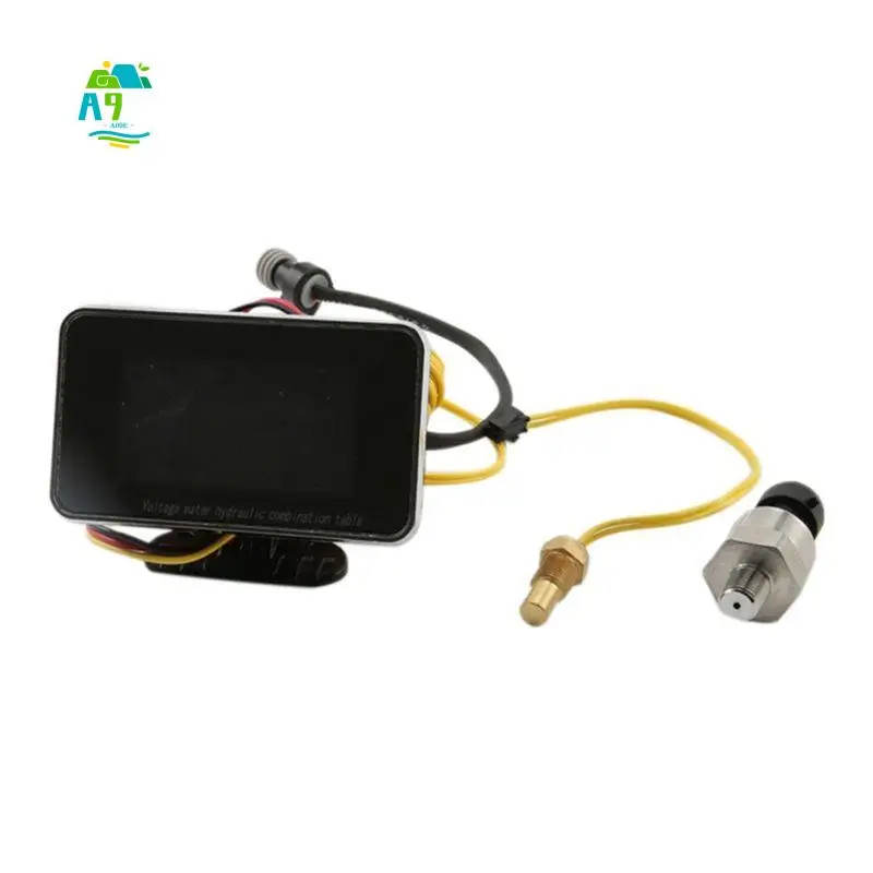 A09E-3 In1 LCD Car Digital Gauge Voltmeter/Oil Pressure/Water Temp 12-24V Universal