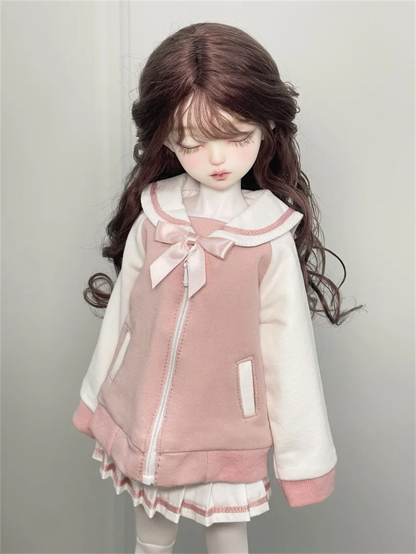 BJD/SD Doll Clothes 1/3 1/4 1/6 Girls Collar Sailor Sets Black Yellow Coats Dress Skirt Multi-color Doll Accessories (No Dolls)