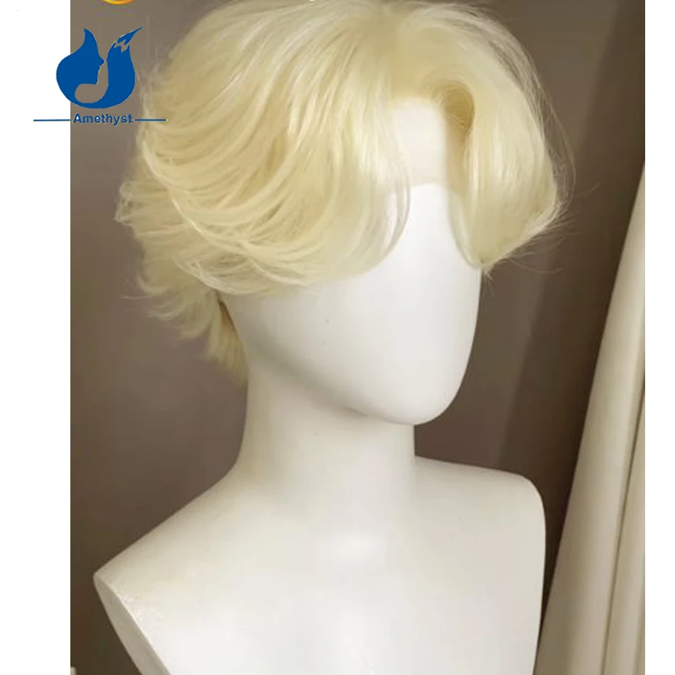 جمشت الطبقات الذئب قطع شقراء 613 موجة شعر مستعار شعر الإنسان 13x4 الدانتيل شعر مستعار أمامي قبل قطعها البرازيلي ريمي قصيرة بوب للرجال #1