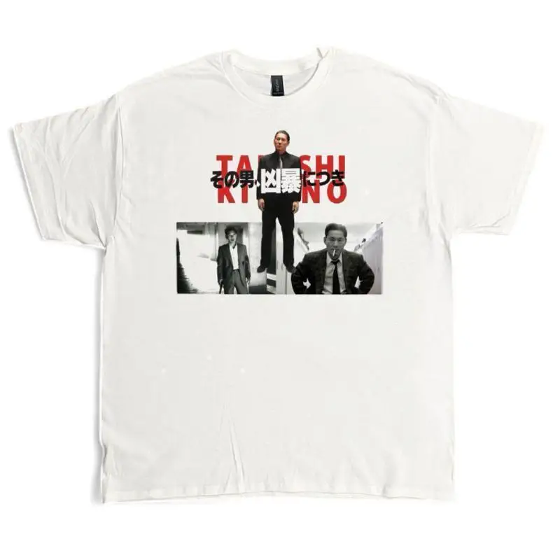 Violent Cop Takeshi Kitano Movie T Shirt Size Xl White Beat From Japan