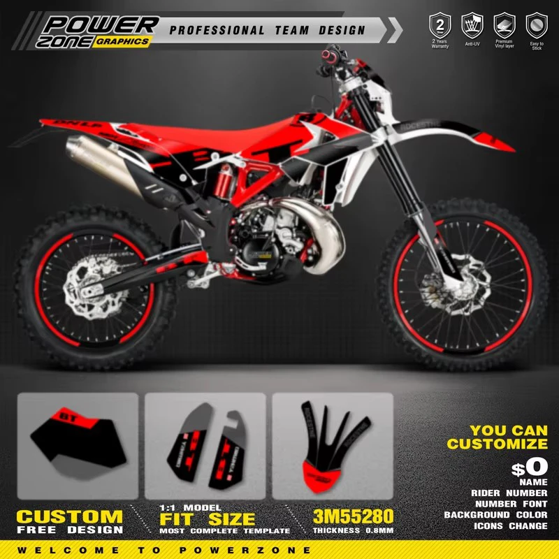 

Комплект графической наклейки и наклеек PowerZone для BETA 2018 2019 RR RR-S 125 200 250 300RR 350 390 430 480 RR-S RX 04