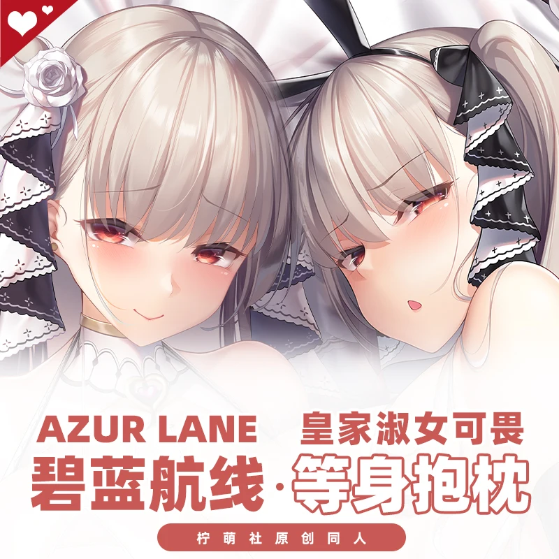 

Anime Formidable Azur Lane Hanayome Bunny Girl Cosplay Dakimakura 2WAY Hing Body Case Game Otaku Pillow Cushion Cover