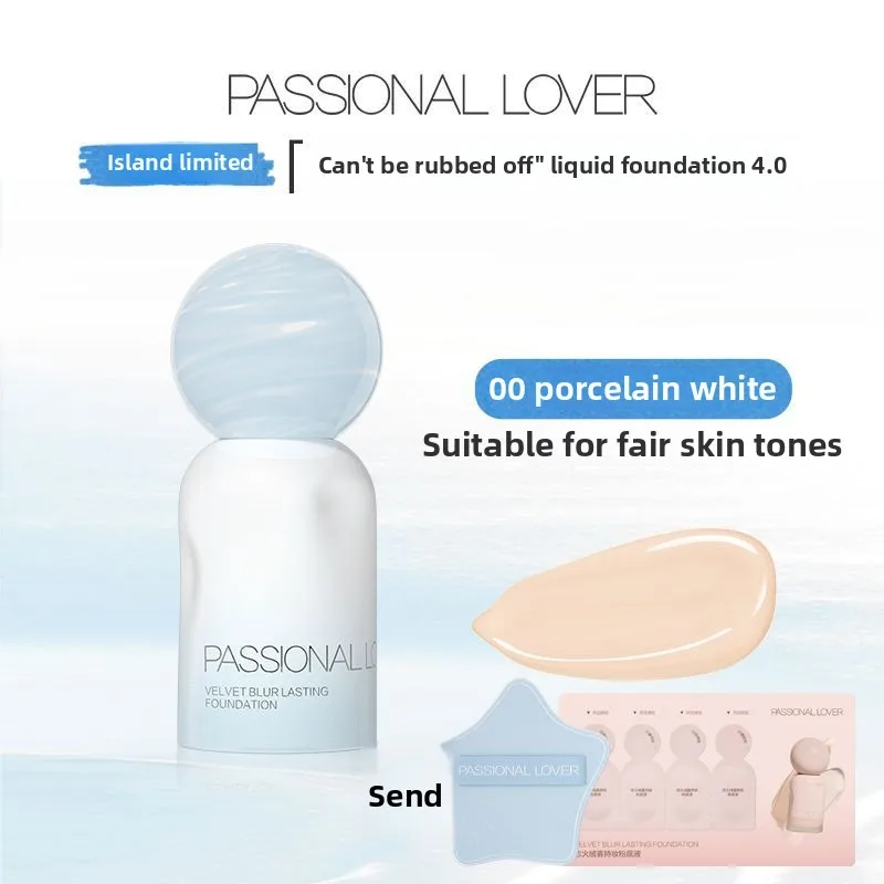 PL Liquid Foundation 4.0 สําหรับผิวมัน ติดทนนาน ลื่นแต่งหน้าคอนซีลเลอร์ควบคุมความมันผสมผสานผิวมัน Foundation