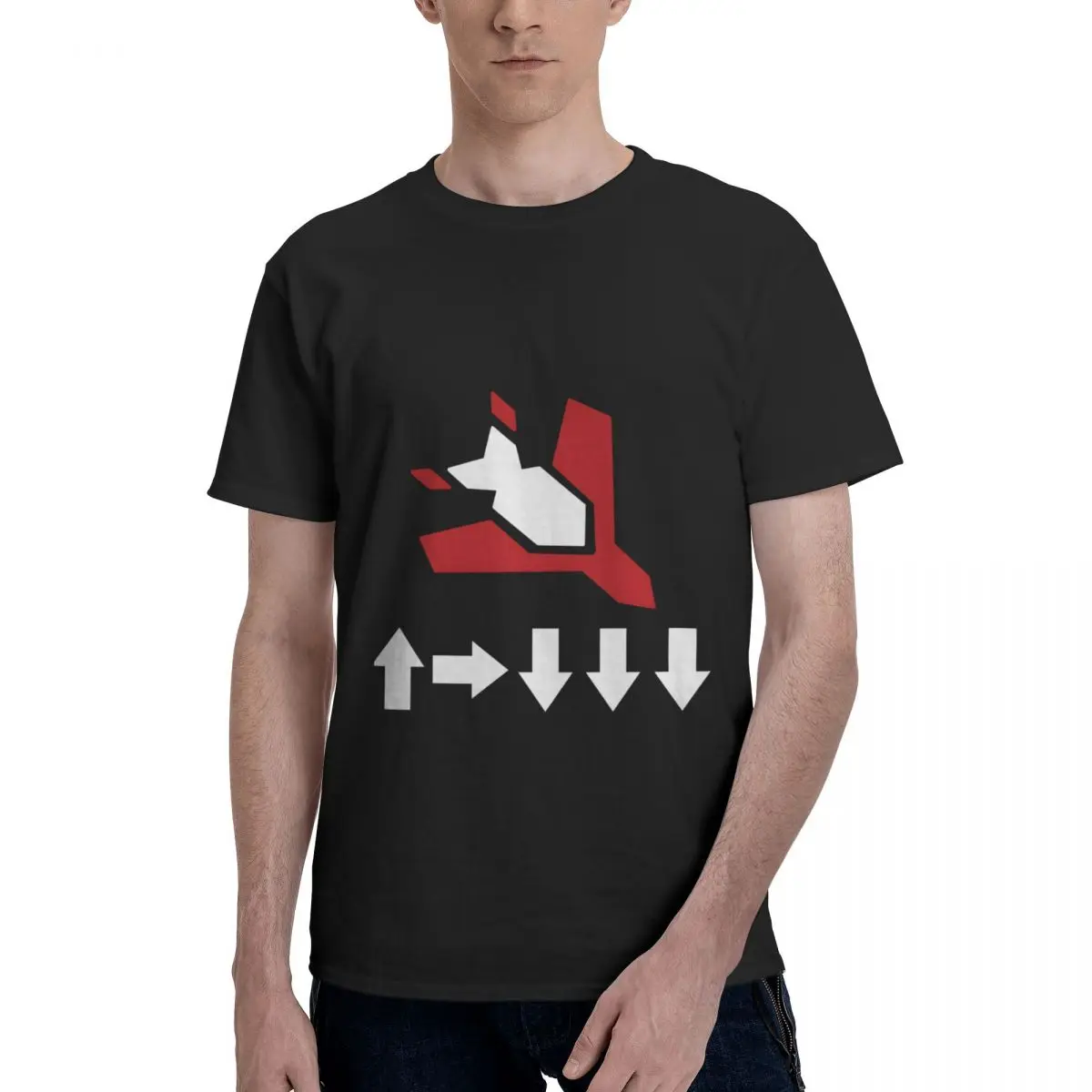 

Funny Men's T-shirt Stratagem 500 Kg Bomb S Black O-Neck Pure Cotton Helldivers short sleeve Man Tee Shirt