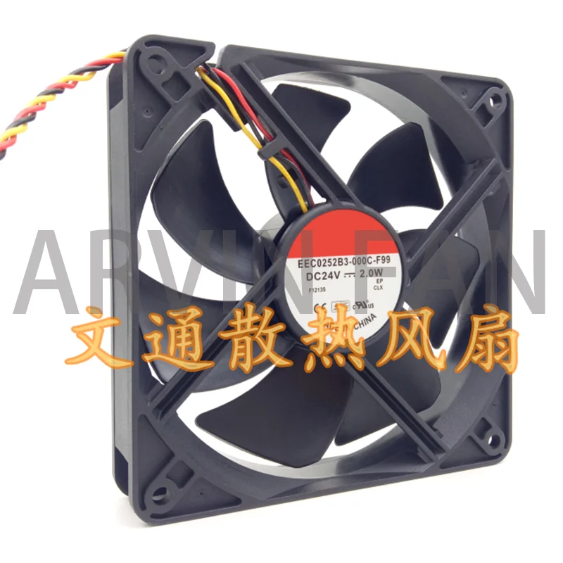 EEC0252B3-000C-F99 12025 DC24V 2.0W 12CM/cm Cooling Fan