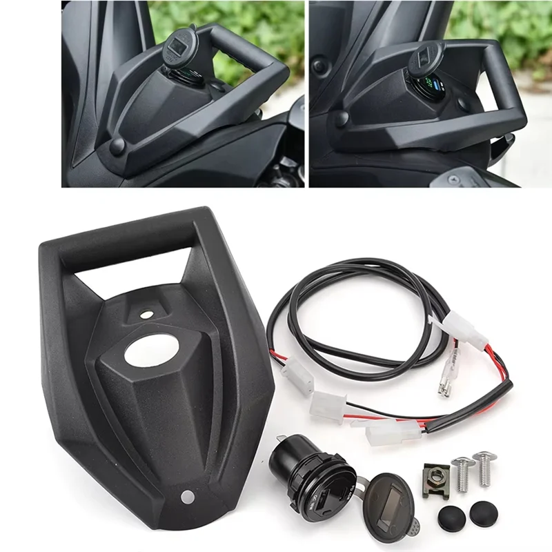 Soporte de navegación para teléfono de motocicleta, soporte de puerto de carga USB para motocicleta XMAX 300 2017-2024