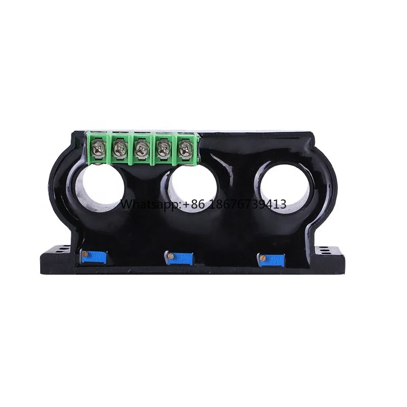 Three Phase Split Core Hall AC Current Transmitter 0-100A 0-500A Input 0-5V 4-20mA Output Analog Signal Converter Current Sensor