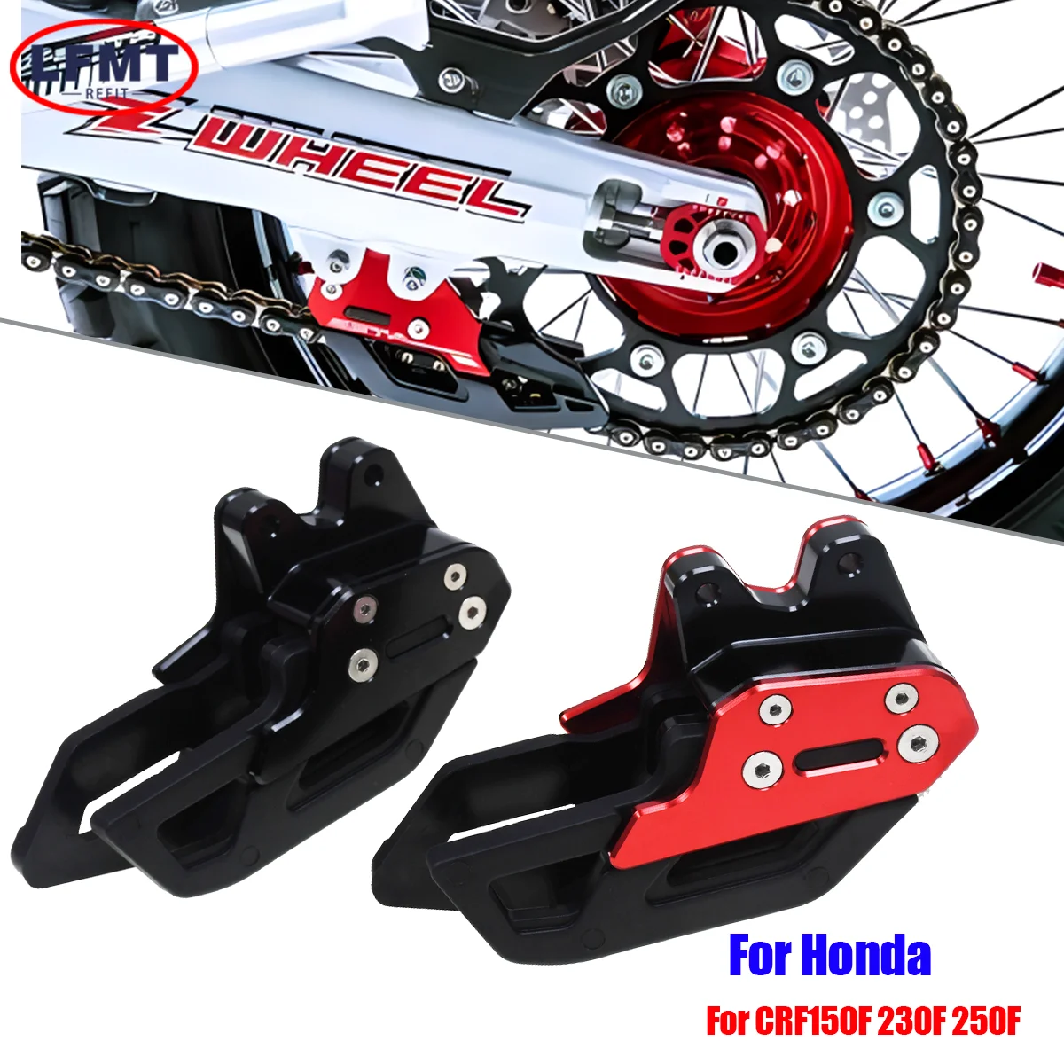 Für Honda Motorrad CNC Kettenschutz Guide Schutz CRF150F CRF230F CRF250F CRF 150F 230F 250F Enduro Dirt Pit Bike