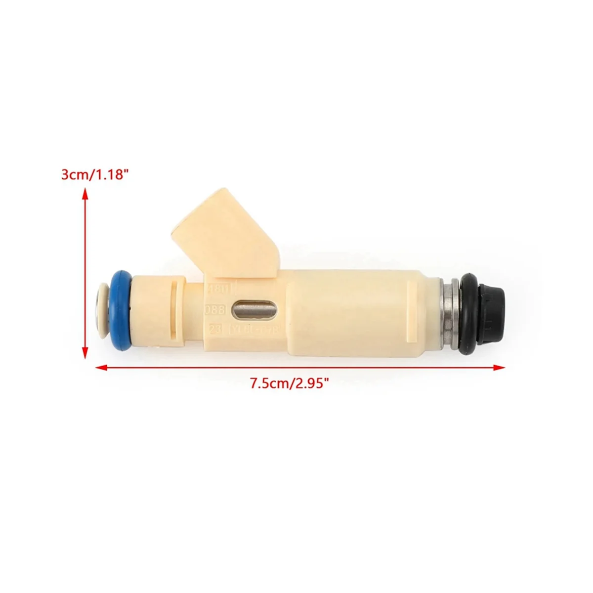 Bocal do injetor de combustível do carro, 195500-3520 para Ford 01-04 Mazda Mercury 3,0, 195500-3521, 822-11157, YL8E-C7B, YL8E-C2B, 6 PCes