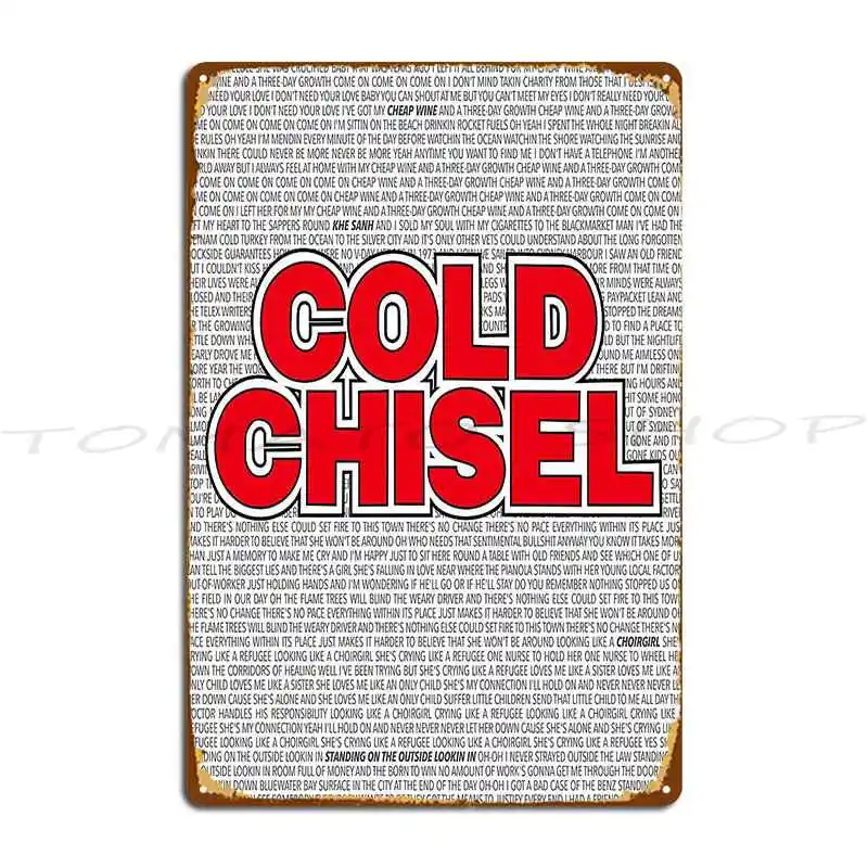 Cold Chisel Lyrics Colour Metal Signs Sign Decoration Retro Party Printing Tin Sign Poster