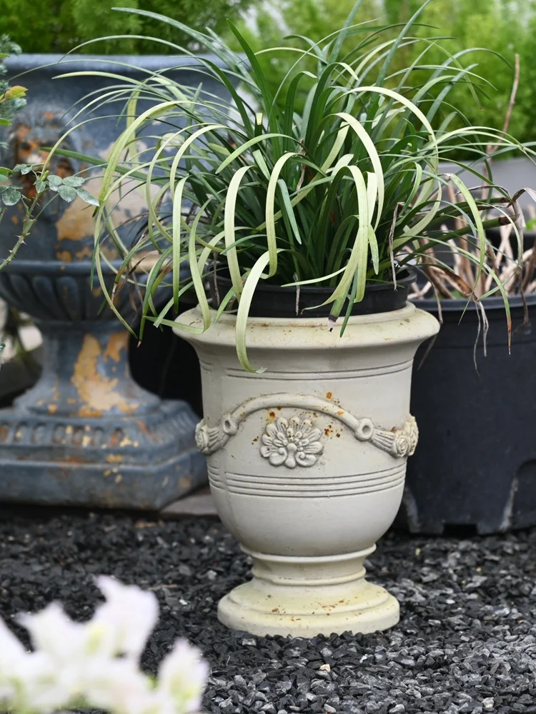 Rome Vintage Garden Decoration Patio Setup Succulent Planters European Cup Award Horticulture General Merchandise Flowerpots