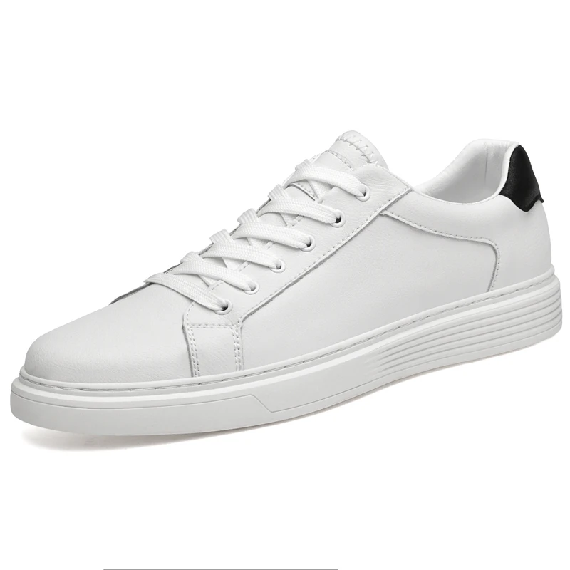 

Мужская повседневная обувь 2026, обувь из воловьей кожи, удобный верх, противоскользящая и износостойкая подкладка, уличные модные кроссовки