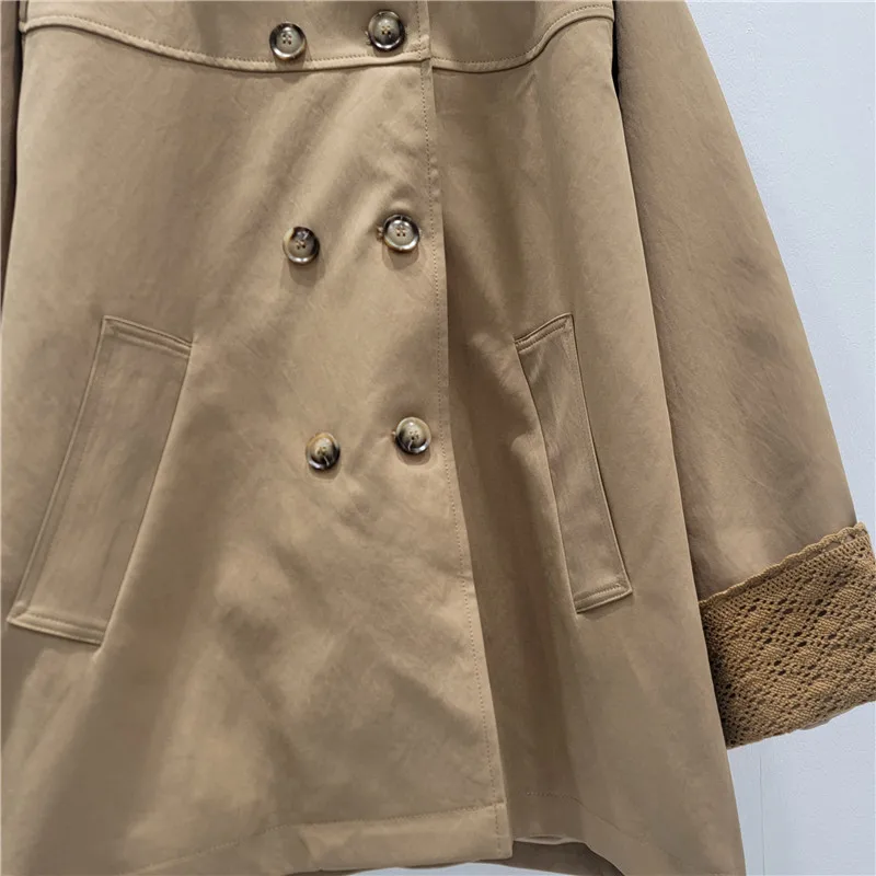 SuperAen-معطف نسائي فضفاض أنيق ، سترة متخصصة راقية ، صناعة ثقيلة ، موضة جديدة ، خريف #5