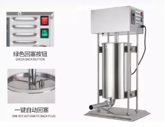 CE Stainless Steel Manual Sausage Stuffer Making Filling Machine