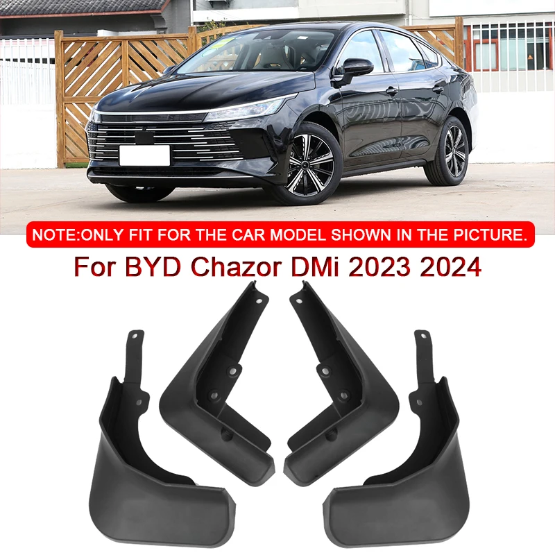 

ABS Car Mud Flaps Splash Guard Mudguards Car Styling For BYD Chazor DMi 2023 2024 MudFlaps Front Rear Fender Auto Accessories