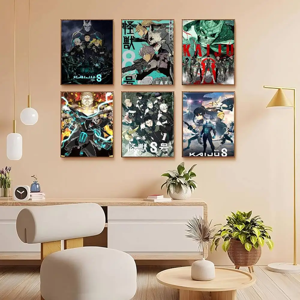 Hot Kaiju Anime No. 8 Gift Frameless Poster Personalized Gift For Lovers Customizable Home Decor