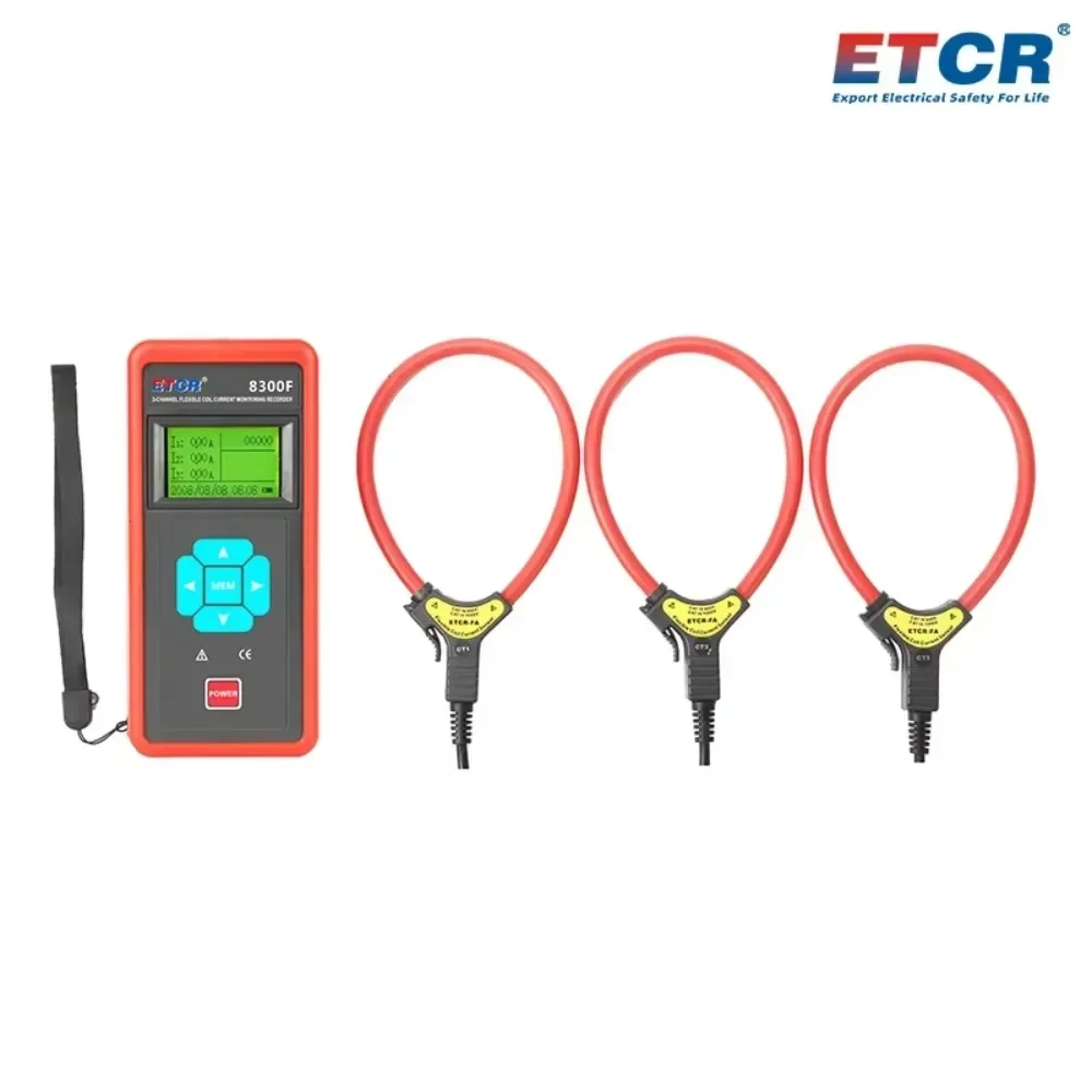 ETCR8300F Three Channel Flexible Coil Current Monitor For Monitoring Indirect Leakage Faults