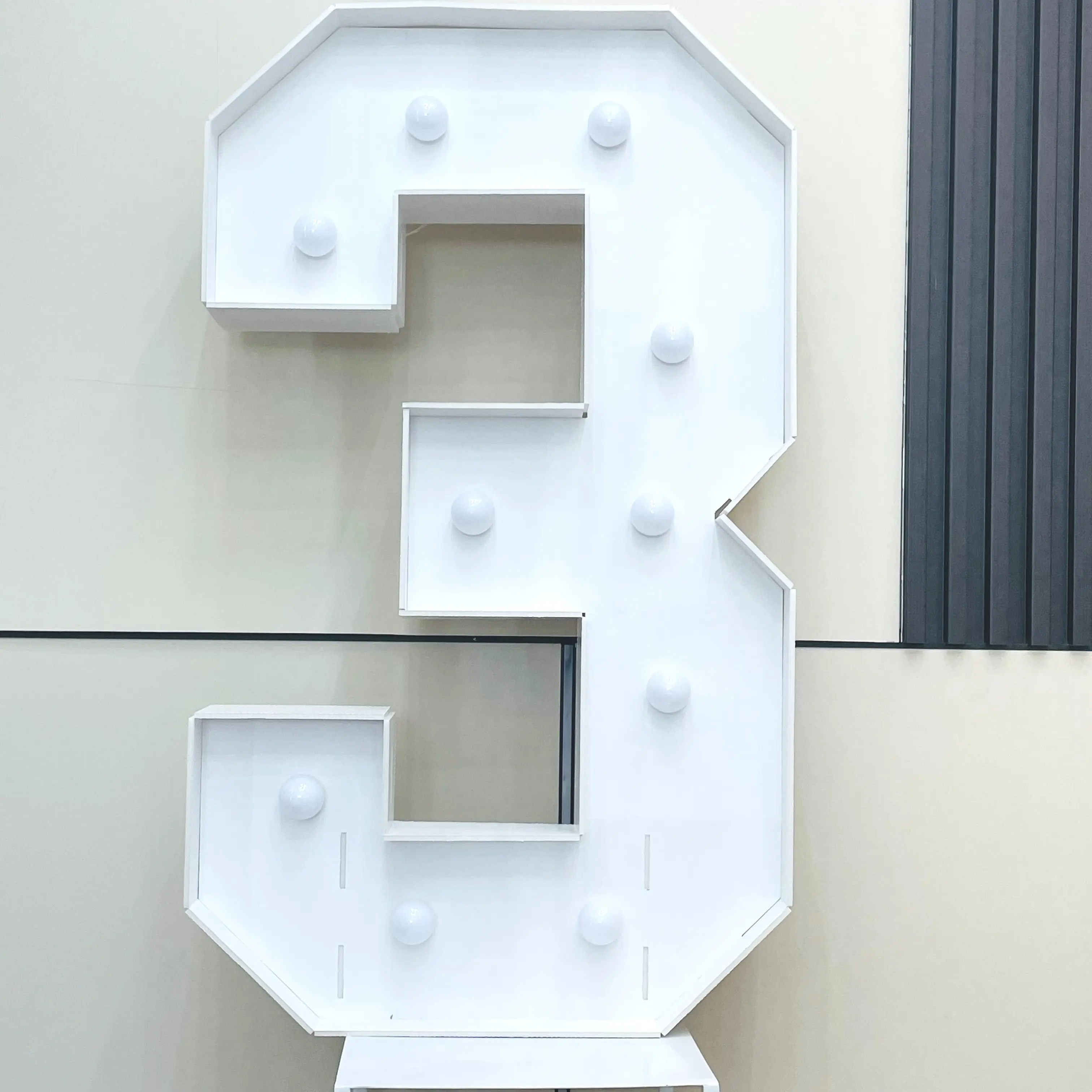 1Pc 73cm/28.7inch Light Up Digitale Marquee Frame KT Board Nummer 0-9 Plug-in KT Board Met Beugel LED Party Decoratief Licht Fo