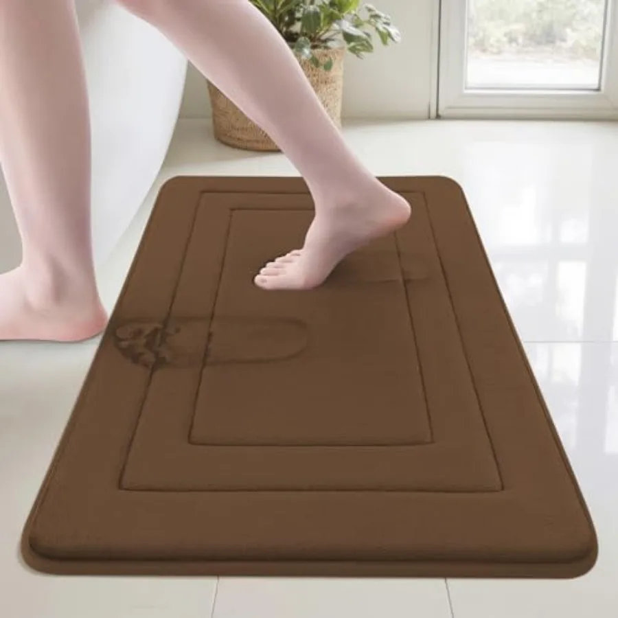 

Super Soft Memory Foam Bath Mat, Bathroom Rugs, Non Slip Bath Mats for Bathroom Floor, Machine Washable Rugs for Shower and Tub